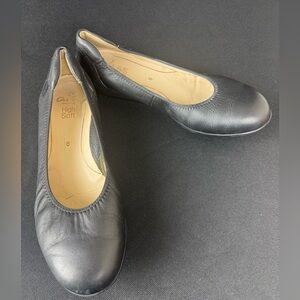 NEW Ara SHANICE Black Suede Flats Shoes Sz 6